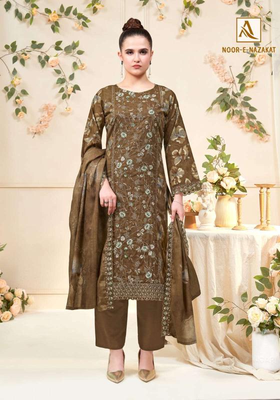 Alok noor e nazakat suit dress material wholesale delhi